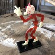 画像2: 40s Vintage REDDY KILOWATT Standing Business Card Holder Figure Red w/Black Stand (C358) (2)