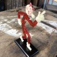 画像4: 40s Vintage REDDY KILOWATT Standing Business Card Holder Figure Red w/Black Stand (C358)