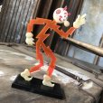 画像3: 40s Vintage REDDY KILOWATT Standing Business Card Holder Figure Red w/Black Stand (C359)