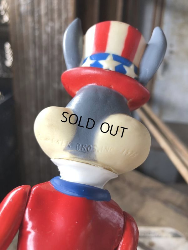 画像13: 70s Vintage WB Looney Tunes Patriotic Bugs Bunny Uncle Sam R.Dakin Figure (C361)