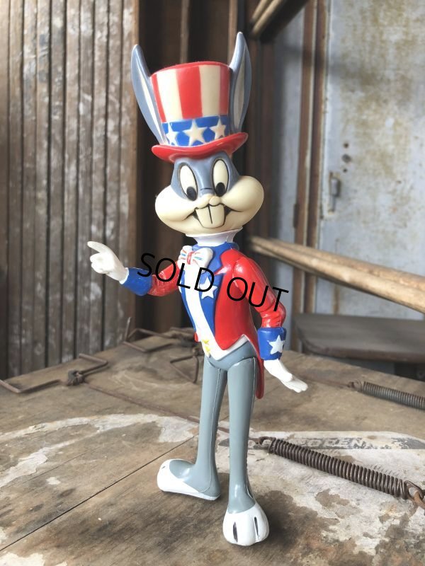 画像14: 70s Vintage WB Looney Tunes Patriotic Bugs Bunny Uncle Sam R.Dakin Figure (C361)