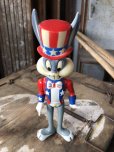 画像5: 70s Vintage WB Looney Tunes Patriotic Bugs Bunny Uncle Sam R.Dakin Figure (C361)