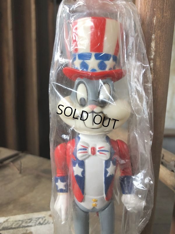画像8: 70s Vintage WB Looney Tunes Patriotic Bugs Bunny Uncle Sam R.Dakin Figure MIP (C362)
