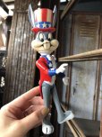 画像15: 70s Vintage WB Looney Tunes Patriotic Bugs Bunny Uncle Sam R.Dakin Figure (C361)