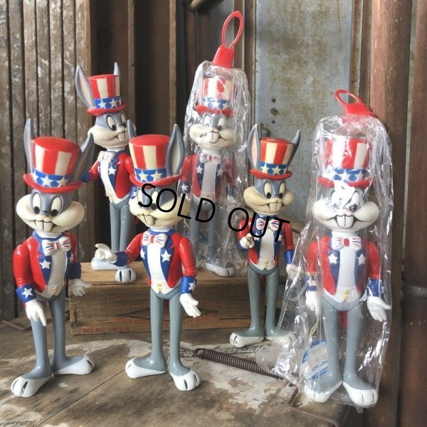画像17: 70s Vintage WB Looney Tunes Patriotic Bugs Bunny Uncle Sam R.Dakin Figure (C361)