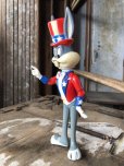 画像2: 70s Vintage WB Looney Tunes Patriotic Bugs Bunny Uncle Sam R.Dakin Figure (C361) (2)