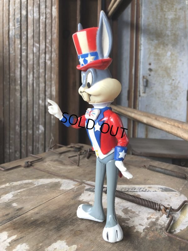 画像2: 70s Vintage WB Looney Tunes Patriotic Bugs Bunny Uncle Sam R.Dakin Figure (C361)