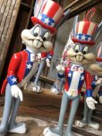 画像16: 70s Vintage WB Looney Tunes Patriotic Bugs Bunny Uncle Sam R.Dakin Figure (C361)