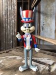 画像1: 70s Vintage WB Looney Tunes Patriotic Bugs Bunny Uncle Sam R.Dakin Figure (C361) (1)