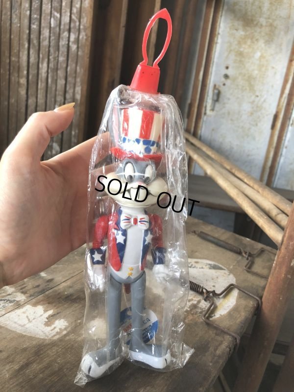 画像12: 70s Vintage WB Looney Tunes Patriotic Bugs Bunny Uncle Sam R.Dakin Figure MIP (C362)