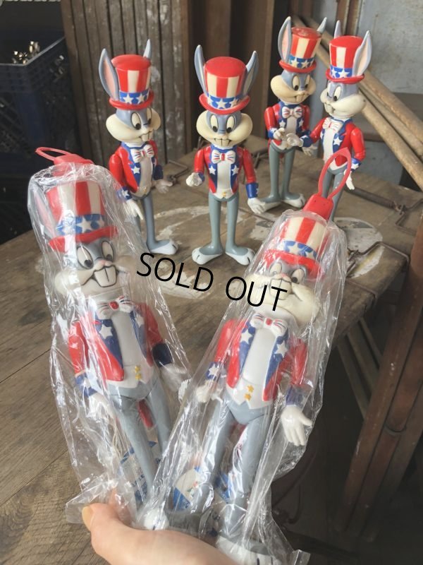 画像13: 70s Vintage WB Looney Tunes Patriotic Bugs Bunny Uncle Sam R.Dakin Figure MIP (C362)