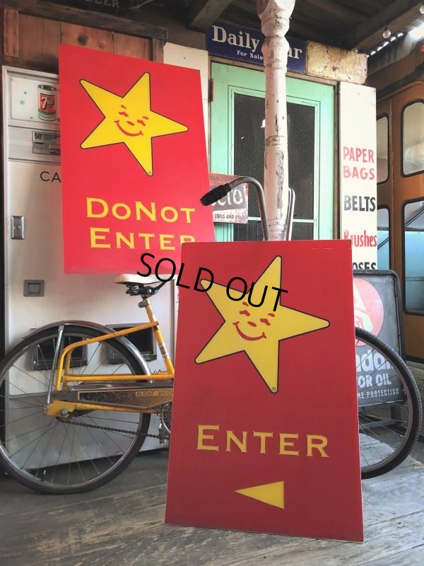 画像10: Vintage Original Carl's Jr Drive-thru Sign DO NOT ENTER (J378)