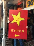 画像8: Vintage Original Carl's Jr Drive-thru Sign ENTER (J379)