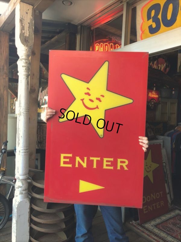 画像8: Vintage Original Carl's Jr Drive-thru Sign ENTER (J379)