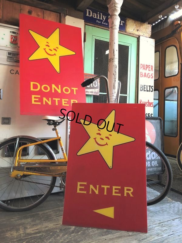画像10: Vintage Original Carl's Jr Drive-thru Sign ENTER (J379)