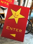 画像9: Vintage Original Carl's Jr Drive-thru Sign ENTER (J379)