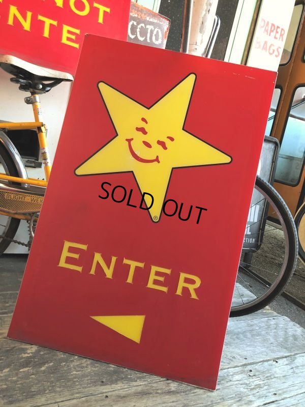 画像9: Vintage Original Carl's Jr Drive-thru Sign ENTER (J379)