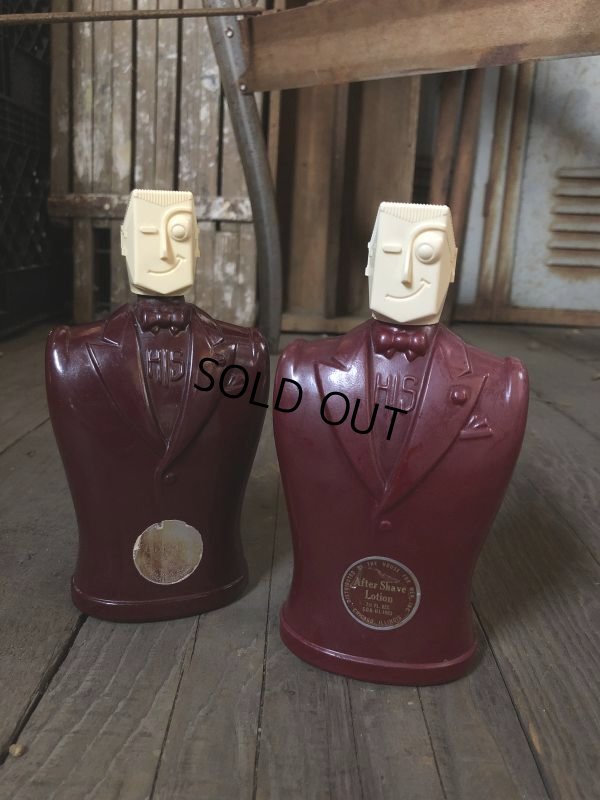 画像10: 40s Vintage HIS After Shave Lotion Bottle Art Deco Design (C372)