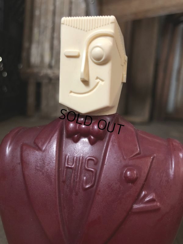 画像8: 40s Vintage HIS After Shave Lotion Bottle Art Deco Design (C372)