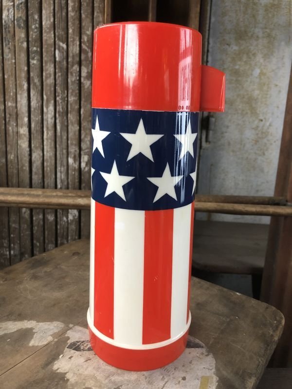 画像1: 70s Vintage Aladdin Stars 'N Stripes Thermos (C375)