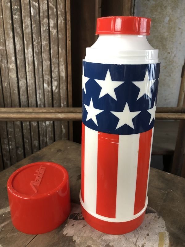 画像4: 70s Vintage Aladdin Stars 'N Stripes Thermos (C375)