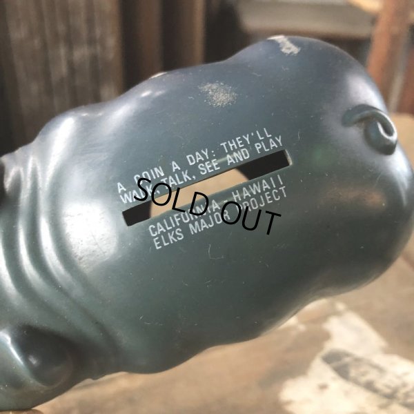 画像8: Vintage ELKS MAJOR PROJECT Advertising Piggy Coin Bank (C380)