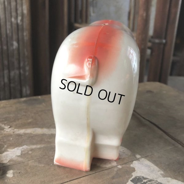 画像6: 50s Vintage R.B.RICE SAUSAGE CO. RICE'S Advertising Piggy Coin Bank (C383)