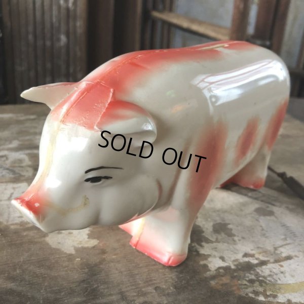 画像4: 50s Vintage R.B.RICE SAUSAGE CO. RICE'S Advertising Piggy Coin Bank (C383)