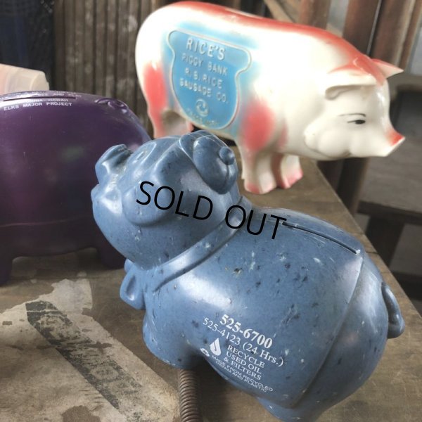 画像8: Vintage Recycle Used Oil & Filters Advertising Piggy Coin Bank (C382)