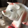 画像9: 50s Vintage R.B.RICE SAUSAGE CO. RICE'S Advertising Piggy Coin Bank (C383)