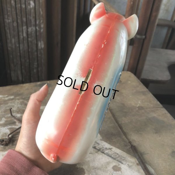 画像13: 50s Vintage R.B.RICE SAUSAGE CO. RICE'S Advertising Piggy Coin Bank (C383)