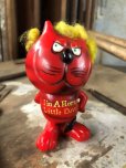 画像1: 70s Vintage Red Devil Cat Message Doll『I'm A Horny Little Devil』(C384) (1)