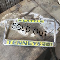 Vintage Automotive License Plate Frame / SEATTLE TENNEYS TOYOTA MOTORS (B404)