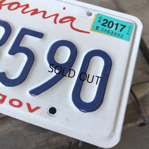 画像2: American License Number Plate / California 7FMB590 (B396)