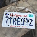 American License Number Plate / California 7TRE372 (B393)