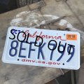 Vintage American License Number Plate / California 8EFK799 (B388)