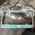 画像1: Vintage Automotive License Plate Frame / CHEHALIS UHLMANN MOTORS (B403) (1)