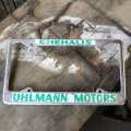 Vintage Automotive License Plate Frame / CHEHALIS UHLMANN MOTORS (B406)