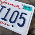 画像2: American License Number Plate / California 7FHT105 (B394) (2)