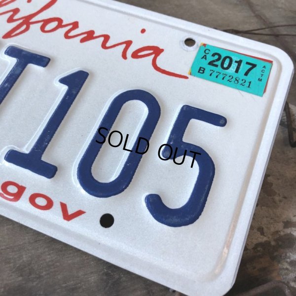 画像2: American License Number Plate / California 7FHT105 (B394)