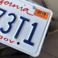 画像2: American License Number Plate / California 85073T1 (B389) (2)