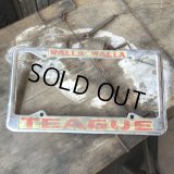 Vintage Automotive License Plate Frame / WALLA WALLA TEAGUE (B406)