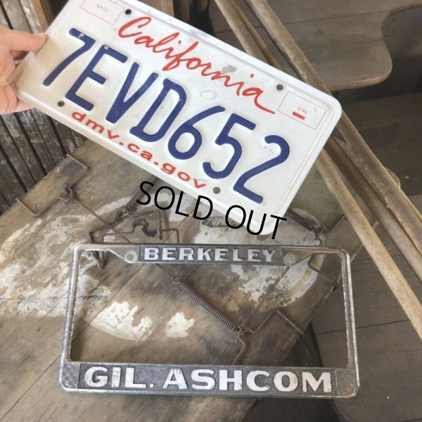 画像5: Vintage Automotive License Plate Frame / BERKELEY GIL. ASHCOM (B401)