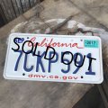 American License Number Plate / California 7CKP591 (B391)