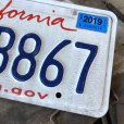画像2: Vintage American License Number Plate / California 7RYB867 (B387) (2)
