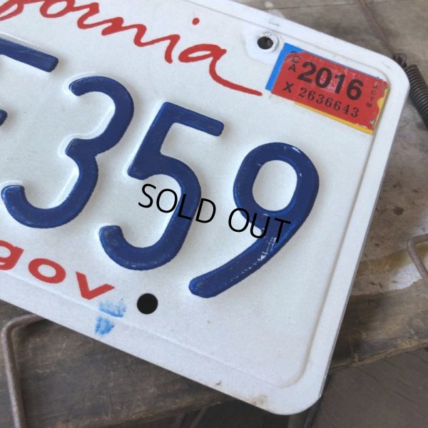 画像2: American License Number Plate / California 6YFF359 (B398)