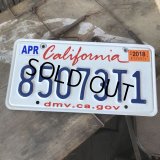American License Number Plate / California 85073T1 (B389)