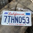 画像1: Vintage American License Number Plate / California 7THN053 (B386) (1)