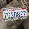 画像7: Vintage Automotive License Plate Frame / SEATTLE ROWLAND (B402) (7)