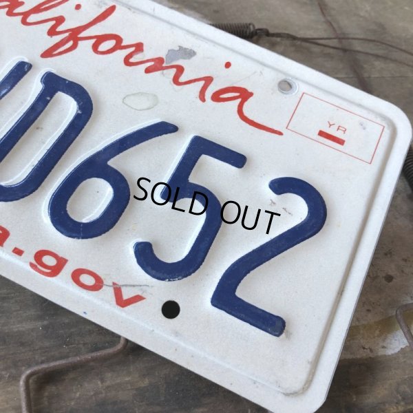 画像2: American License Number Plate / California 7EVD652 (B400)